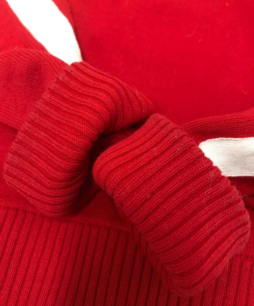 BELPER（ベルパー）BELPER (ベルパー) knit track jacket レッド サイズ:Fの古着・服飾アイテム