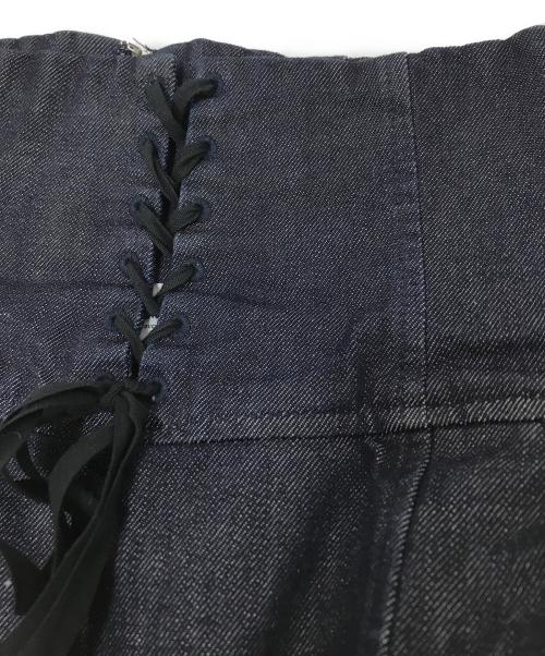 IENA LA BOUCLE（イエナ ラ ブークル）IENA LA BOUCLE (イエナ ラ ブークル) レースアップデニムスカート インディゴ サイズ:36の古着・服飾アイテム