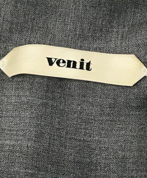 Venit（ヴェニット）Venit (ヴェニット) STRETCH TWILL PLEATS サロペット グレー サイズ:38の古着・服飾アイテム