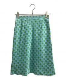 Burberry's（バーバリーズ）の古着「ノバチェックスカート」｜ブルー