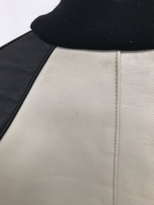 VANSON（バンソン）VANSON (バンソン) レーシングレザージャケット ベージュ サイズ:36の古着・服飾アイテム