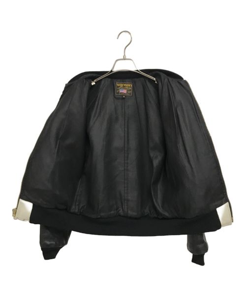 VANSON（バンソン）VANSON (バンソン) レーシングレザージャケット ベージュ サイズ:36の古着・服飾アイテム