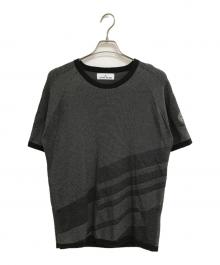 STONE ISLAND（ストーンアイランド）の古着「半袖ニット」｜ブラック