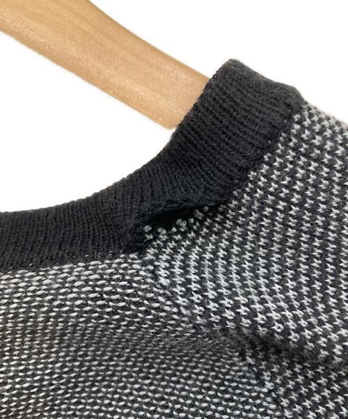 STONE ISLAND（ストーンアイランド）STONE ISLAND (ストーンアイランド) 半袖ニット ブラック サイズ:Lの古着・服飾アイテム