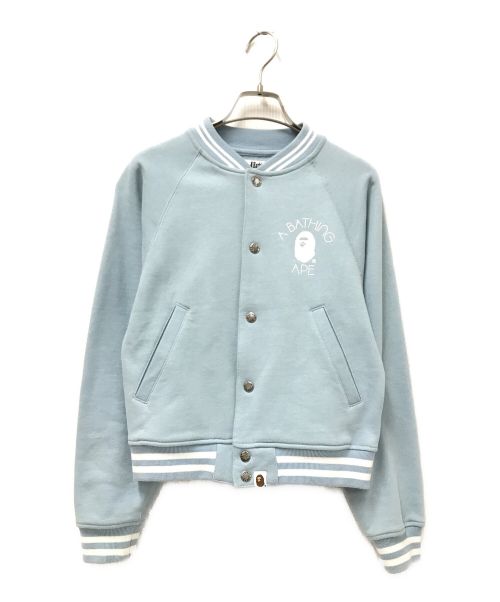 A BATHING APE（ア ベイシング エイプ）A BATHING APE (アベイシングエイプ) ロゴスウェットジャケット ブルー サイズ:XSの古着・服飾アイテム