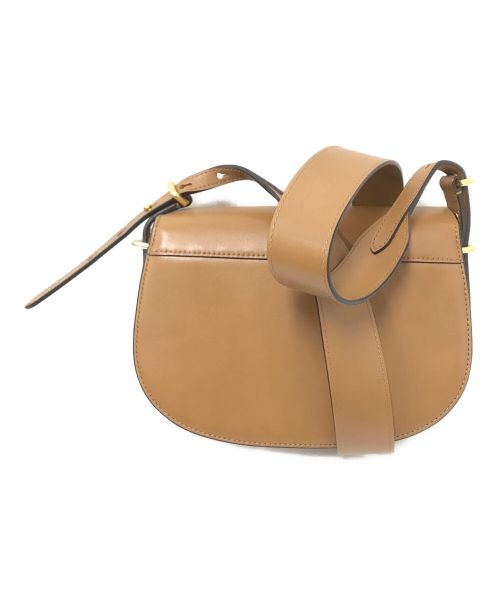 POLO RALPH LAUREN（ポロ・ラルフローレン）POLO RALPH LAUREN (ポロ・ラルフローレン) POLO IDカーフスキンサドルバッグ ブラウン サイズ:下記参照の古着・服飾アイテム