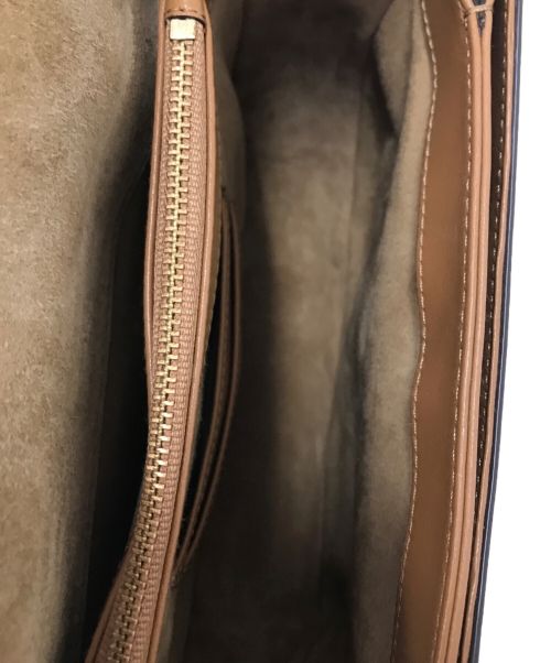 POLO RALPH LAUREN（ポロ・ラルフローレン）POLO RALPH LAUREN (ポロ・ラルフローレン) POLO IDカーフスキンサドルバッグ ブラウン サイズ:下記参照の古着・服飾アイテム