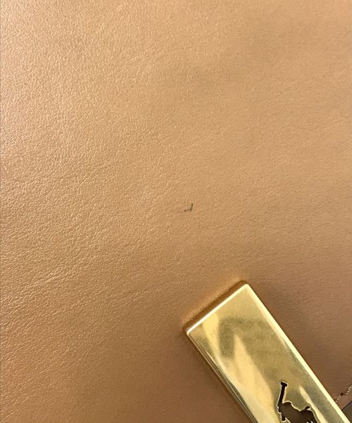 POLO RALPH LAUREN（ポロ・ラルフローレン）POLO RALPH LAUREN (ポロ・ラルフローレン) POLO IDカーフスキンサドルバッグ ブラウン サイズ:下記参照の古着・服飾アイテム