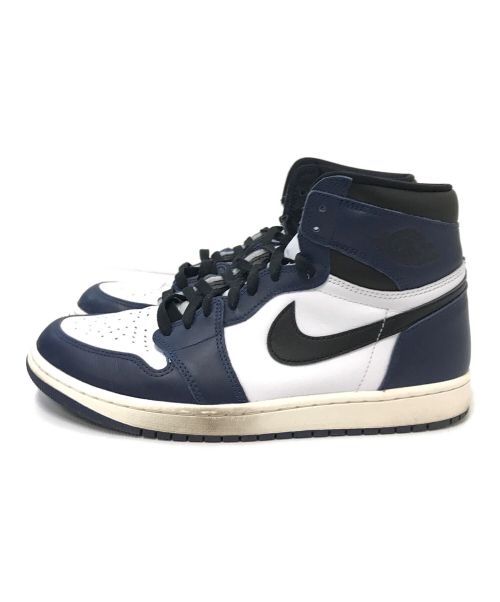 NIKE（ナイキ）NIKE (ナイキ) AIR JORDAN 1 RETRO HIGH OG ホワイト×ネイビー サイズ:28.0cmの古着・服飾アイテム
