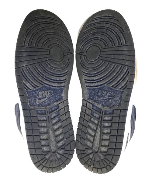 NIKE（ナイキ）NIKE (ナイキ) AIR JORDAN 1 RETRO HIGH OG ホワイト×ネイビー サイズ:28.0cmの古着・服飾アイテム