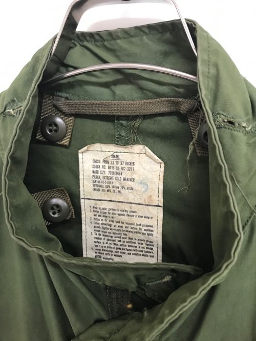 US ARMY（ユーエスアーミー）US ARMY (ユーエスアーミー) M-65フィッシュテール オリーブ サイズ:Sの古着・服飾アイテム