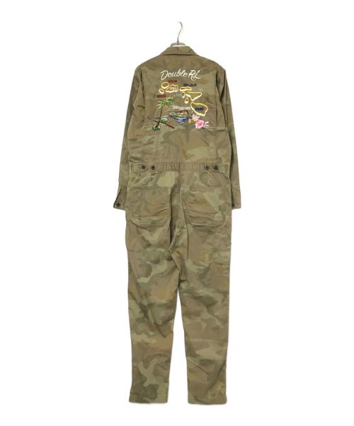RRL（ダブルアールエル）RRL (ダブルアールエル) キャモ ストレッチ コットン カバーオールツナギ ベージュ サイズ:160cmの古着・服飾アイテム