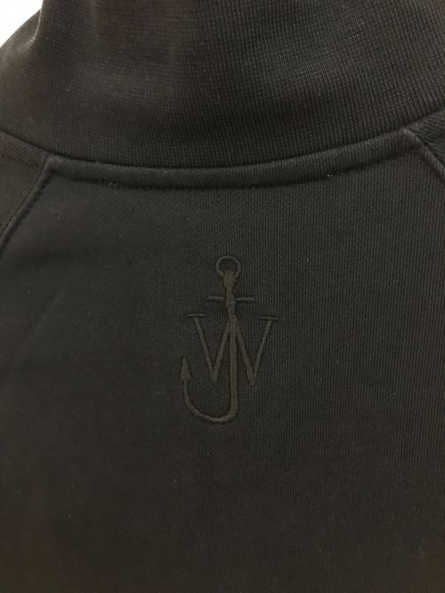 J.W.ANDERSON（ジェイダブリューアンダーソン）J.W.ANDERSON (ジェイダブリューアンダーソン) ハーフジップスウェット ブラック サイズ:XLの古着・服飾アイテム