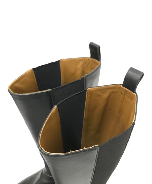 theory（セオリー）theory (セオリー) サイドゴアロングブーツ ブラック サイズ:36の古着・服飾アイテム