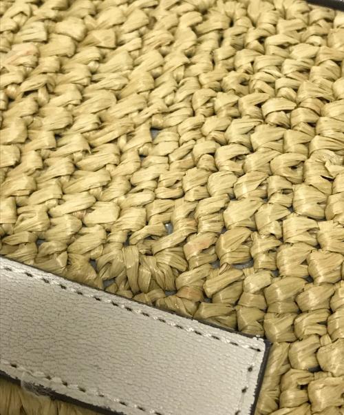 ANYA HINDMARCH（アニヤ・ハインドマーチ）ANYA HINDMARCH (アニヤハインドマーチ) Small Drowstring Straw Crossbody Tote bag ベージュ サイズ:下記参照の古着・服飾アイテム