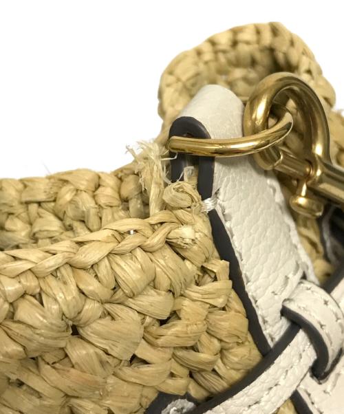 ANYA HINDMARCH（アニヤ・ハインドマーチ）ANYA HINDMARCH (アニヤハインドマーチ) Small Drowstring Straw Crossbody Tote bag ベージュ サイズ:下記参照の古着・服飾アイテム