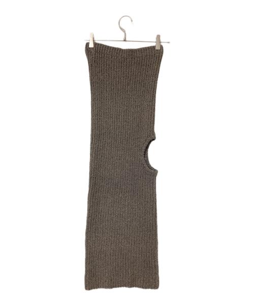 LEINWANDE（ラインヴァンド）LEINWANDE (ラインヴァンド) ニットスカート ブラウン サイズ:Fの古着・服飾アイテム
