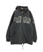adidasアディダス）の古着「80sジップパーカー」｜グレー