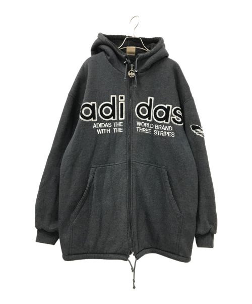 adidas（アディダス）adidas (アディダス) 80sジップパーカー グレー サイズ:Lの古着・服飾アイテム