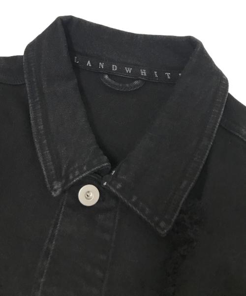 WHITELAND（ホワイトランド）WHITELAND (ホワイトランド) ダメージ加工ブラックデニムジャケット ブラック サイズ:Fの古着・服飾アイテム