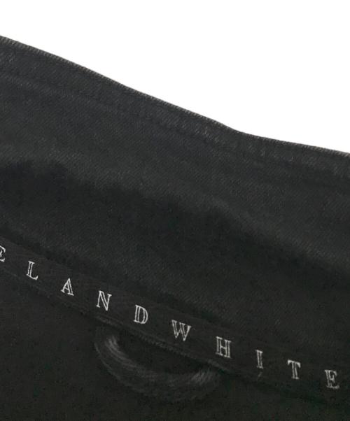 WHITELAND（ホワイトランド）WHITELAND (ホワイトランド) ダメージ加工ブラックデニムジャケット ブラック サイズ:Fの古着・服飾アイテム