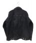 WHITELAND (ホワイトランド) ダメージ加工ブラックデニムジャケット ブラック サイズ:F：4500円