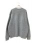 SEQUEL (シークエル) LOW GAUGE CREW NECK KNIT グレー サイズ:L：13000円