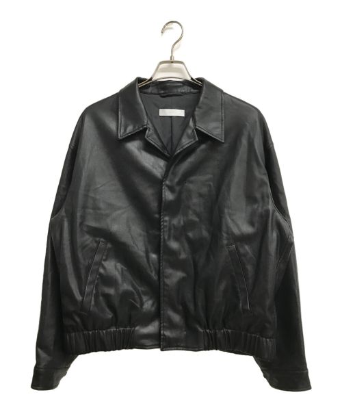 WYM LIDNM（ウィム バイ リドム）WYM LIDNM (ウィム バイ リドム) フェイクレザージャケット ブラック サイズ:Mの古着・服飾アイテム