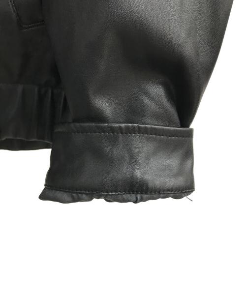 WYM LIDNM（ウィム バイ リドム）WYM LIDNM (ウィム バイ リドム) フェイクレザージャケット ブラック サイズ:Mの古着・服飾アイテム