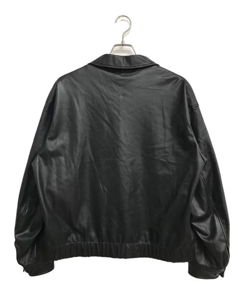 WYM LIDNM（ウィム バイ リドム）WYM LIDNM (ウィム バイ リドム) フェイクレザージャケット ブラック サイズ:Mの古着・服飾アイテム