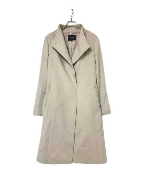 UNTITLED（アンタイトル）UNTITLED (アンタイトル) 2WAY衿スタンドカラー ロングコート ベージュ サイズ:4の古着・服飾アイテム