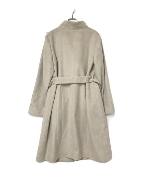 UNTITLED（アンタイトル）UNTITLED (アンタイトル) 2WAY衿スタンドカラー ロングコート ベージュ サイズ:4の古着・服飾アイテム