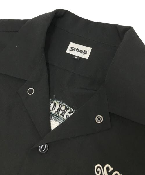 Schott（ショット）Schott (ショット) 半袖ワークシャツ ブラック サイズ:Mの古着・服飾アイテム
