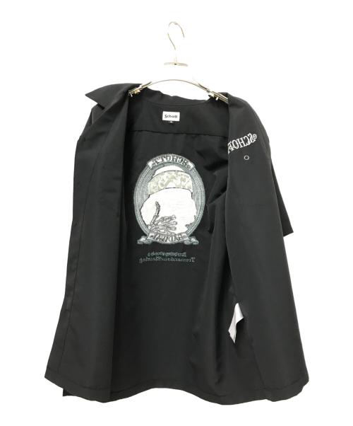 Schott（ショット）Schott (ショット) 半袖ワークシャツ ブラック サイズ:Mの古着・服飾アイテム