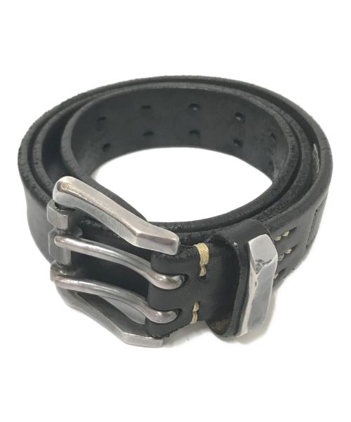 AVIREX（アヴィレックス）AVIREX (アヴィレックス) VINTAGE WORKS (ヴィンテージワークス) レザーベルト ブラック サイズ:33/84の古着・服飾アイテム
