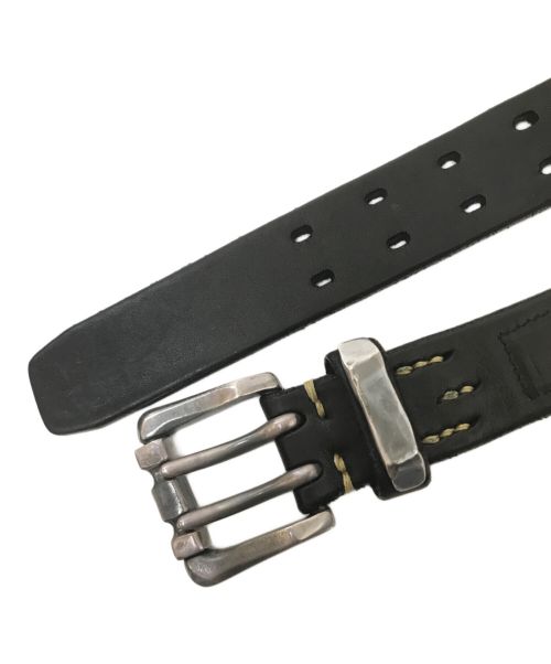 AVIREX（アヴィレックス）AVIREX (アヴィレックス) VINTAGE WORKS (ヴィンテージワークス) レザーベルト ブラック サイズ:33/84の古着・服飾アイテム