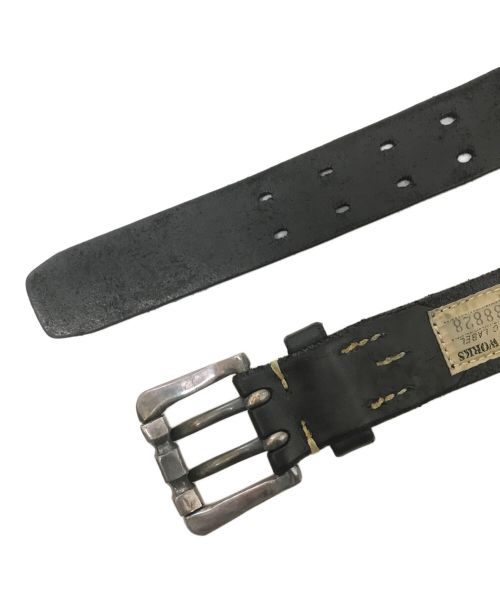 AVIREX（アヴィレックス）AVIREX (アヴィレックス) VINTAGE WORKS (ヴィンテージワークス) レザーベルト ブラック サイズ:33/84の古着・服飾アイテム