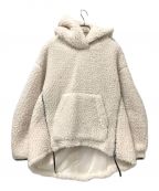 THINK FURシンクファー）の古着「サイドジップボアパーカー」｜アイボリー