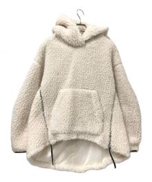 THINK FUR（シンクファー）の古着「サイドジップボアパーカー」｜アイボリー