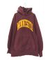 Champion REVERSE WEAVE（チャンピオン リバース ウィーブ）の古着「カレッジプリントパーカー」｜ボルドー