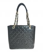 CHANELシャネル）の古着「PSTチェーンショルダートート」｜ブラック