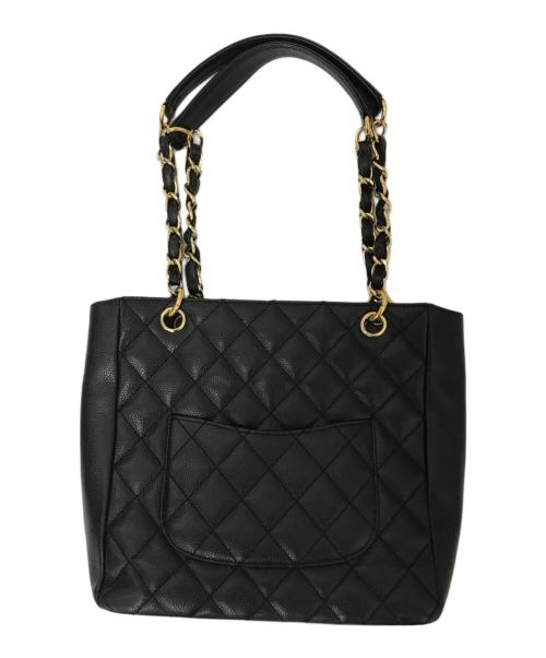 CHANEL（シャネル）CHANEL (シャネル) PSTチェーンショルダートート ブラックの古着・服飾アイテム