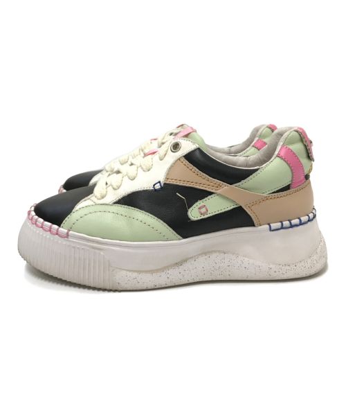 VEGE（ベジ）VEGE (ベジ) スニーカー グリーン×ブラック×ベージュ サイズ:37の古着・服飾アイテム