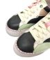 中古・古着 VEGE (ベジ) スニーカー グリーン×ブラック×ベージュ サイズ:37：4000円
