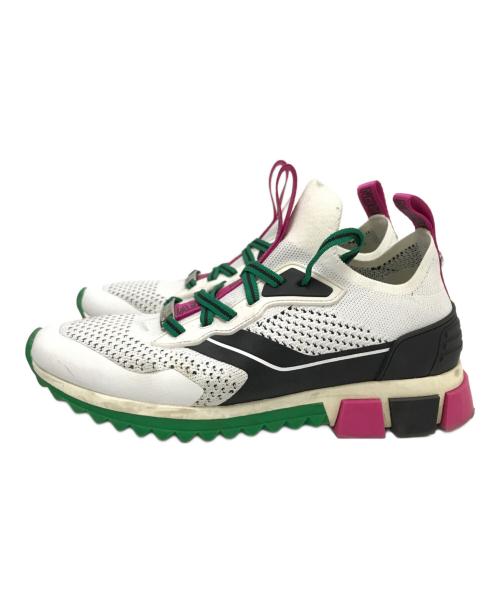 STEVE MADDEN（スティーブマデン）STEVE MADDEN (スティーブマデン) ストレッチニットスニーカー ホワイト サイズ:下記参照の古着・服飾アイテム