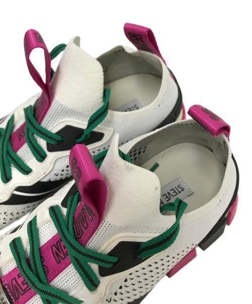 STEVE MADDEN（スティーブマデン）STEVE MADDEN (スティーブマデン) ストレッチニットスニーカー ホワイト サイズ:下記参照の古着・服飾アイテム
