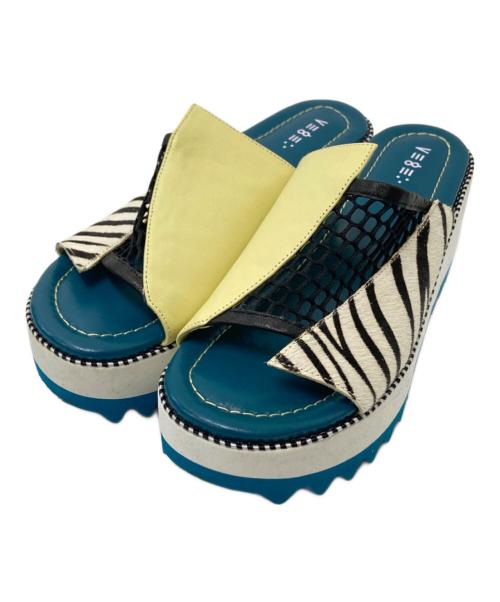 VEGE（ベジ）VEGE (ベジ) Saint Oineappleサンダル グリーン×イエロー サイズ:37の古着・服飾アイテム