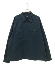 PWA（プア）の古着「DRY ZIP-UP SWING SHIRT」｜グリーン