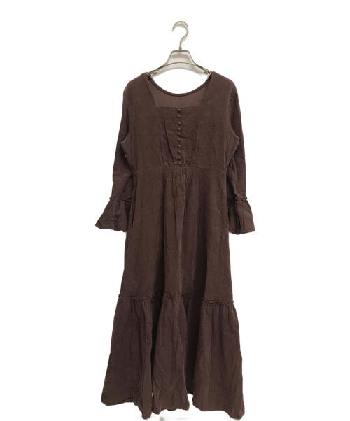 COEL（コエル）COEL (コエル) コーデュロイワンピース ブラウン サイズ:38の古着・服飾アイテム