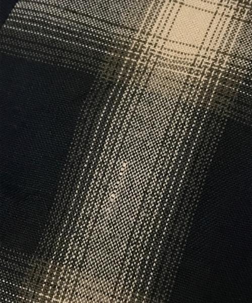 CalTop（キャルトップ）CalTop (キャルトップ) オンブレチェックシャツ ベージュ×ブラック サイズ:Mの古着・服飾アイテム